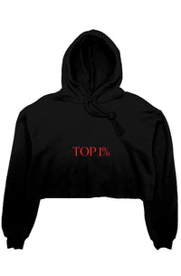 Top 1% Cropped Hoodie