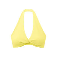 Pleated Halter Performance Bra